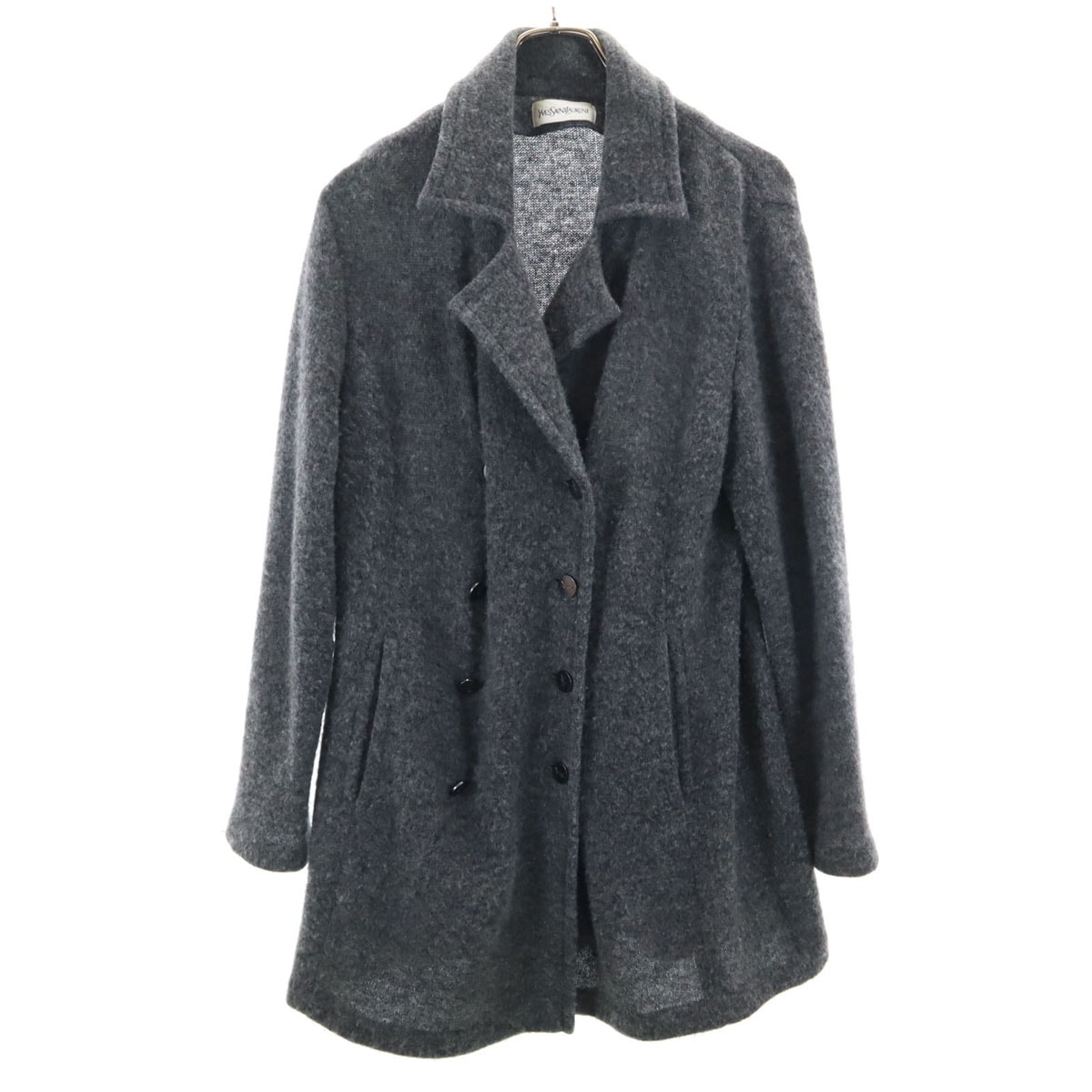 YVES SAINT LAURENT イヴサンローラン 90s 日本製 オールド ピーコート M グレー