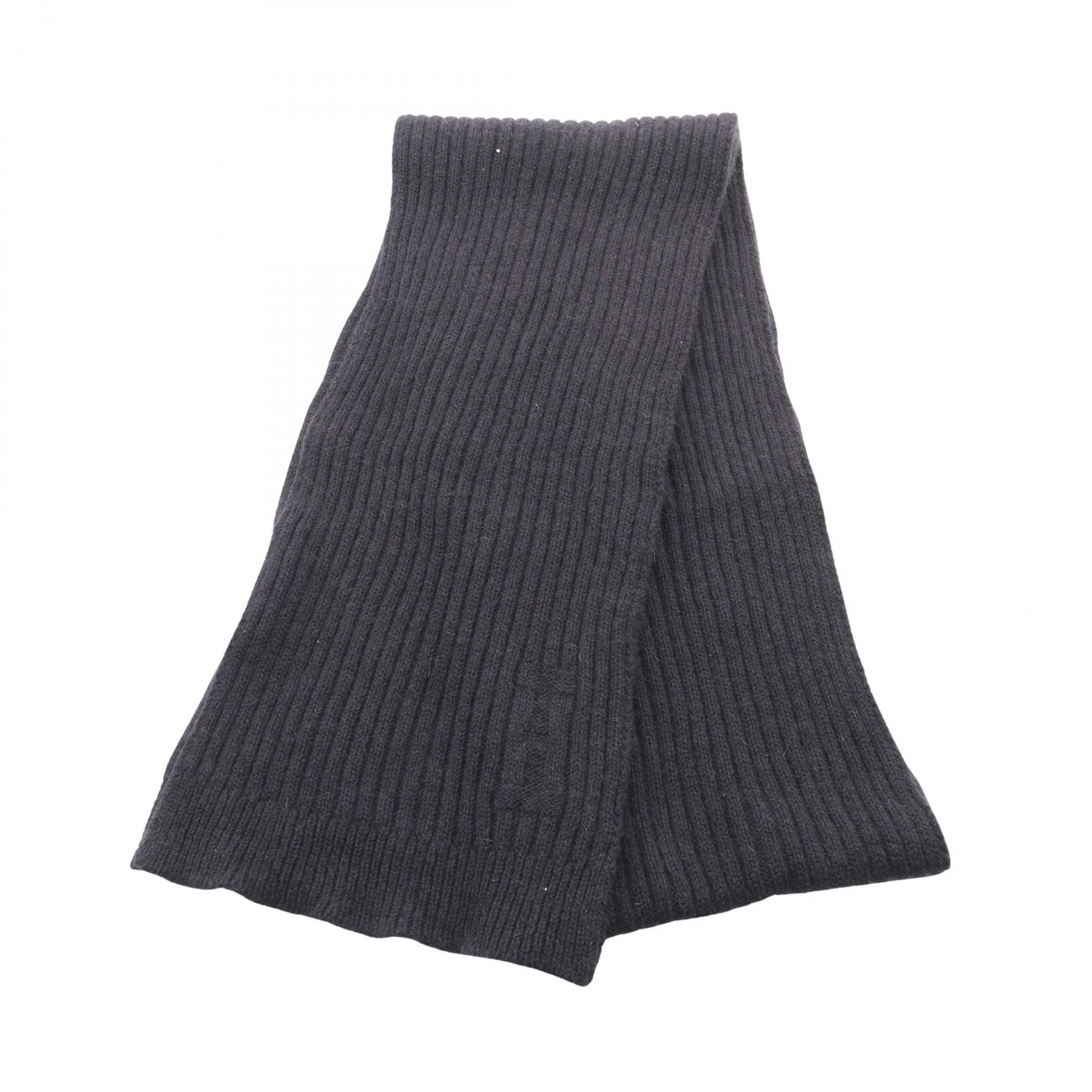 エルメス HERMES マフラー 衣料品 カシミヤ メンズ ネイビー系 【中古】