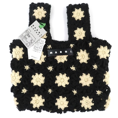 未使用品 マルニ MARNI MARKET クロシェ ミニ フィッシュ バッグ