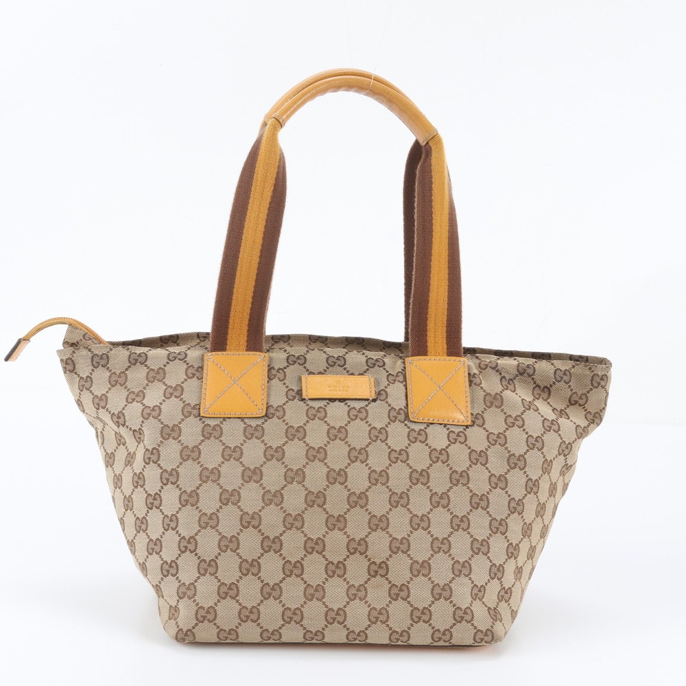 ■美品 グッチ GGキャンバス 131230 トート バッグ