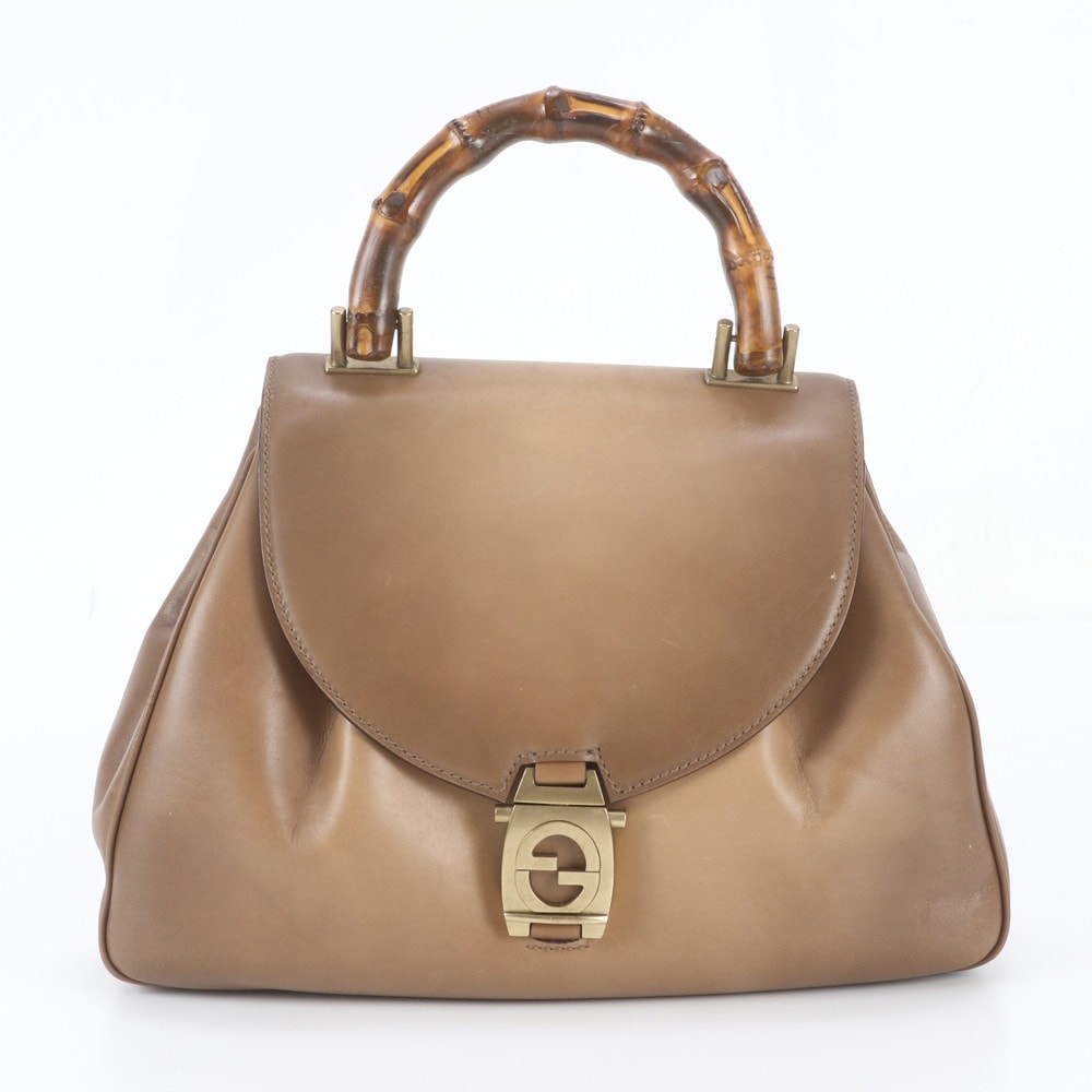 ■美品 グッチ バンブー 106260 ハンドバッグ レザー