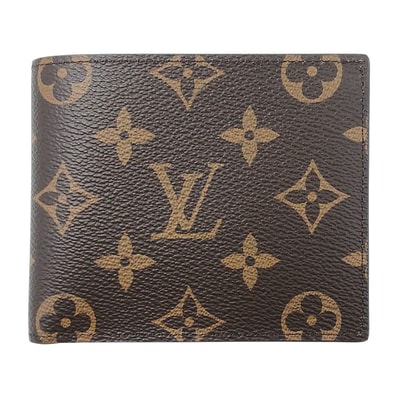 LOUIS VUITTON ルイ・ヴィトン ポルトフォイユ マルコ NM 二つ折り財布 M62288 モノグラム ブラウン メンズ【中古】