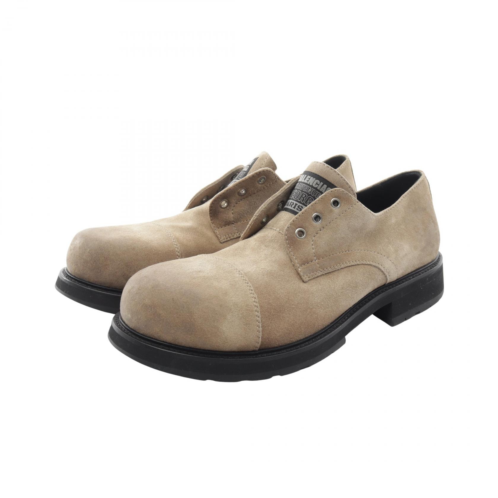 バレンシアガ BALENCIAGA トラック ダービー カジュアルシューズ 靴 スウェード メンズ ベージュ系 844932 【中古】