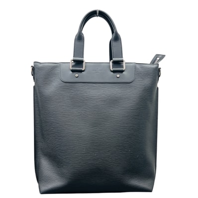 LOUIS VUITTON ルイヴィトン エピ カバジュール ビジネスバッグ ノワール M50112 レザー FL0135 ブラック シルバー トートバッグ ハンドバッグ ブリーフケース ヴィトン LV Bランク 中古 鑑定済 ヴィトンバッグ