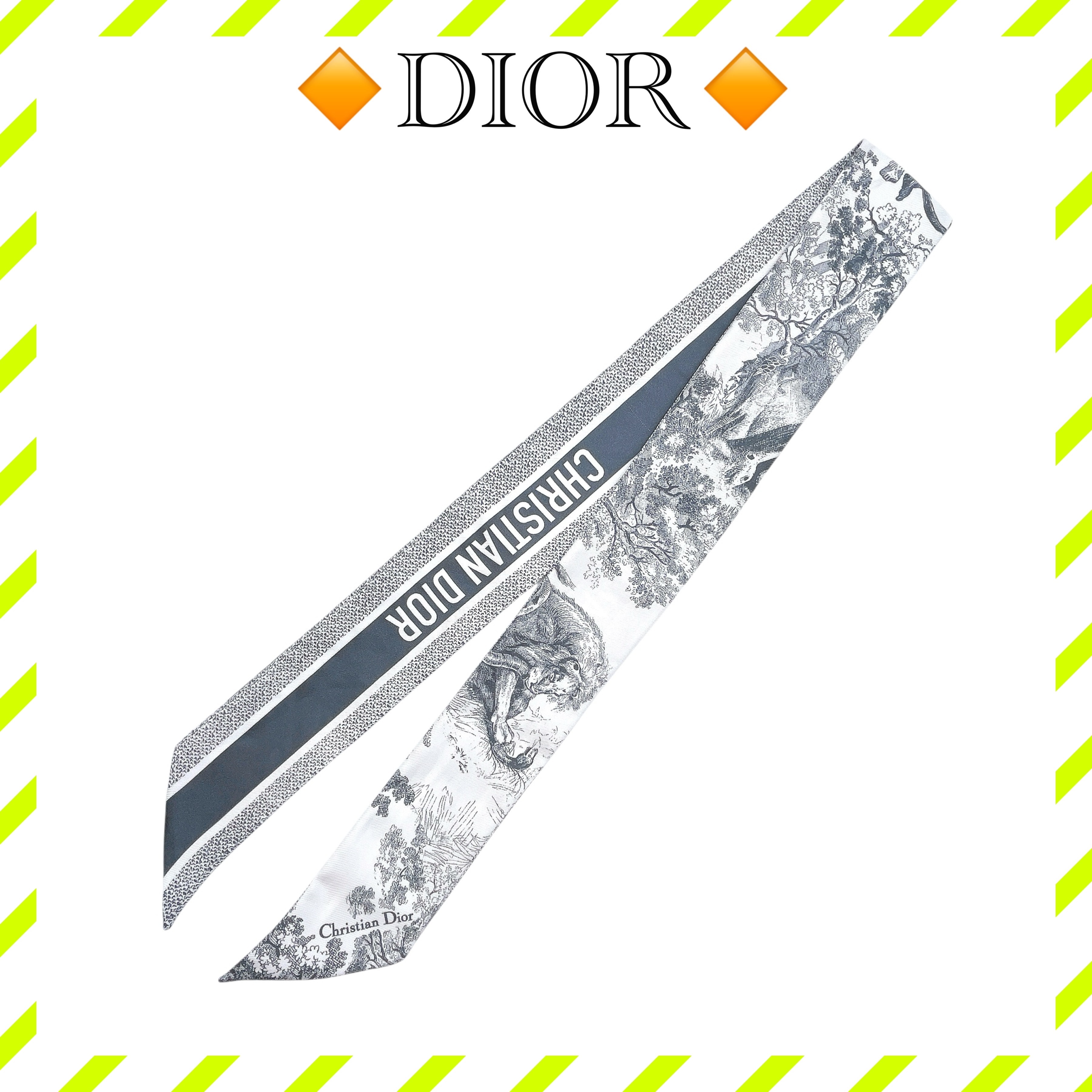 Christian Dior ミッツァ美品汚れ無し B (目立った傷や汚れなし)】美品 ディオール ミッツァ スカーフ シルク