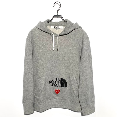 PLAY COMME des GARCONS × THE NORTH FACE PullOver Hodie Grey