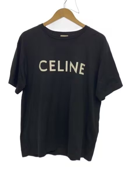 セリーヌ メンズ セリーヌ ルーズ Tシャツ / コットンジャージー "ブラック/ホワイト" 2X681671Q.38AW