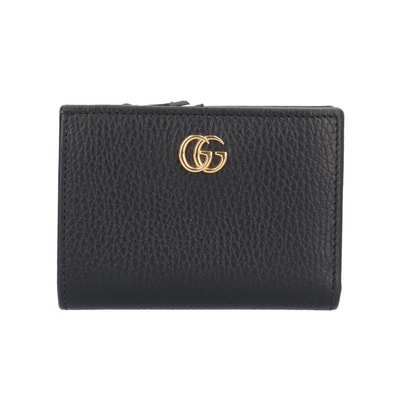 グッチ 日本限定 ダブルG 二つ折り財布 レザー 772738 レディース GUCCI 中古