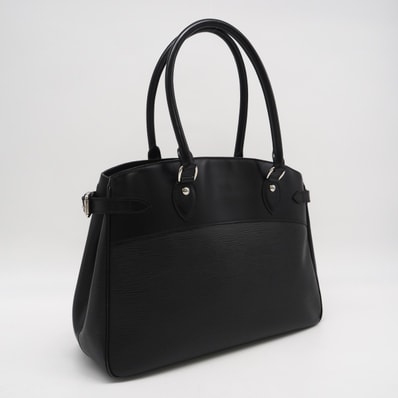 LOUIS VUITTON ルイ・ヴィトン エピ パッシイGM M59252 ハンドバッグ ブラック グレインレザー メンズ