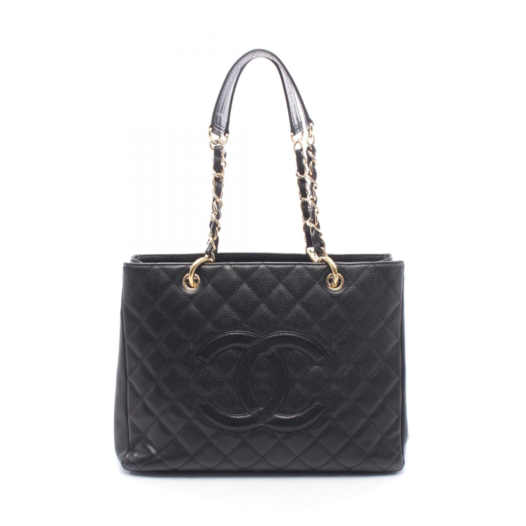 シャネル CHANEL マトラッセ グランドショッピング GST トートバッグ バッグ キャビアスキン(グレインドカーフ) レディース ブラック系 【中古】