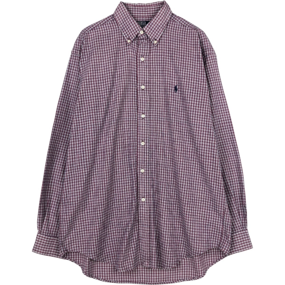古着 ラルフローレン Ralph Lauren POLO by Ralph Lauren BLAIRE 長袖 ボタンダウンチェックシャツ メンズM相当/eaa669045
