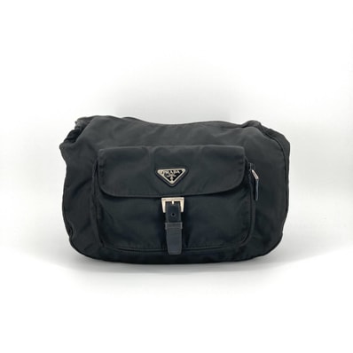 PRADA(プラダ) テスートナイロン 三角ロゴプレート BR3258 ショルダーバッグ ブラック