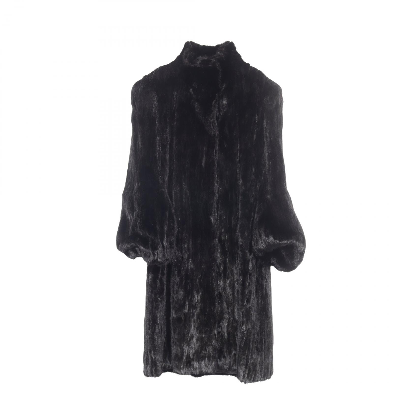プラダ PRADA 衣料品 アウター ミンク レディース ブラック系 【中古】