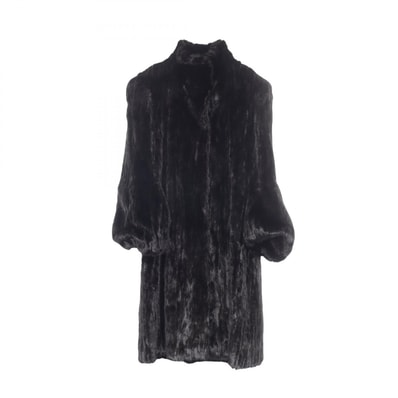 プラダ PRADA 衣料品 アウター ミンク レディース ブラック系 【中古】