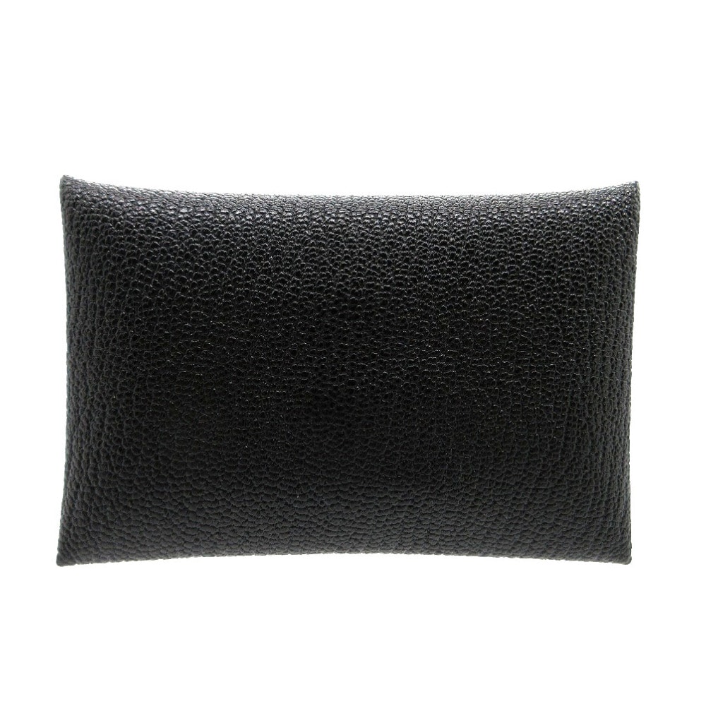 エルメス  カルヴィ   シェーブル  ブラック  Z カードケー