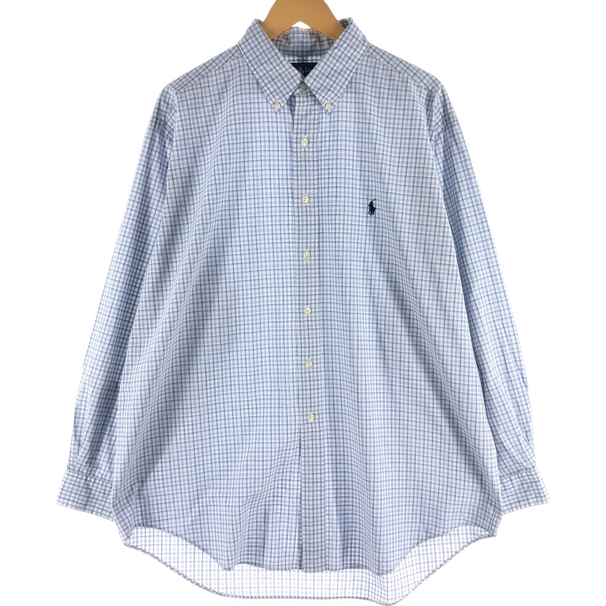 古着 ラルフローレン Ralph Lauren YARMOUTH 長袖 ボタンダウンチェックシャツ メンズXL相当/eaa539277