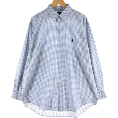 古着 ラルフローレン Ralph Lauren YARMOUTH 長袖 ボタンダウンチェックシャツ メンズXL相当/eaa539277