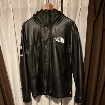 Supreme x The North Face Leather Mountain Parka "Black"