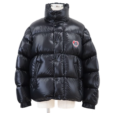【美品】 モンクレール 2023年製 MISAM ハート ワッペン ダウンジャケット メンズ ダークネイビー 4 MONCLER