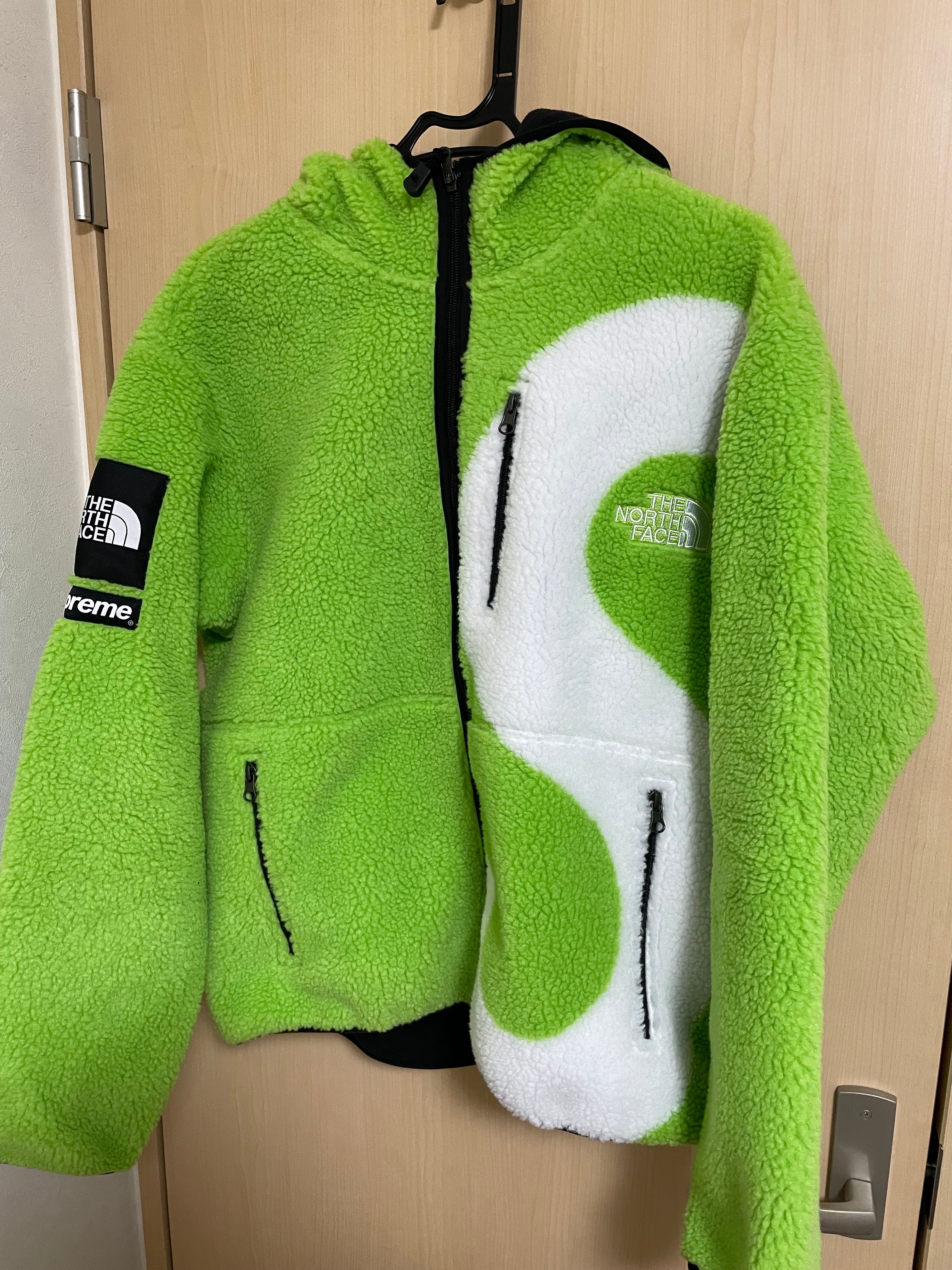 Supreme x The North Face S Logo Hooded Fleece Jacket "Green"