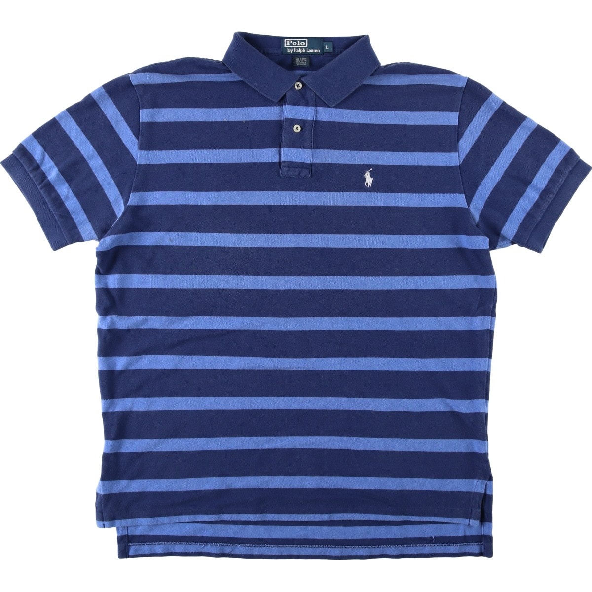 古着 ラルフローレン Ralph Lauren POLO by Ralph Lauren 半袖 ボーダー ポロシャツ メンズM相当/eaa620857