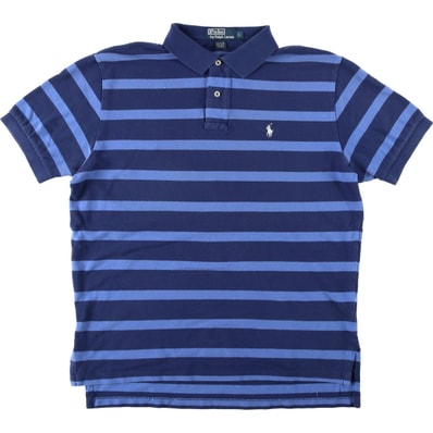 古着 ラルフローレン Ralph Lauren POLO by Ralph Lauren 半袖 ボーダー ポロシャツ メンズM相当/eaa620857