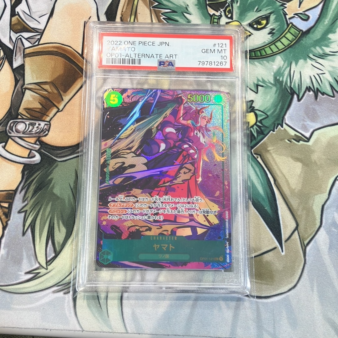 Yamato SEC-P[OP01-121] (Booster Pack ROMANCE DAWN ROMANCE DAWN) — PSA 10