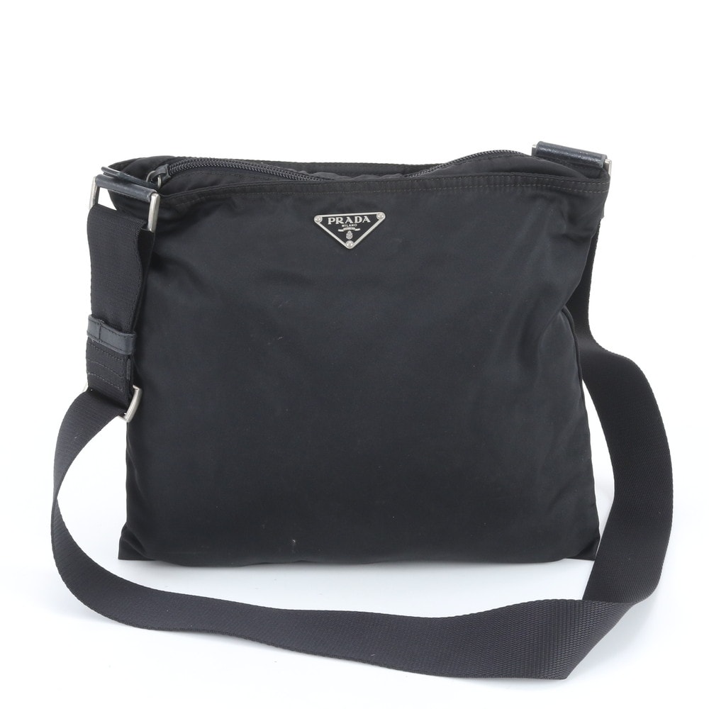 プラダ テスート ナイロントライアングルロゴショルダーバッグ
