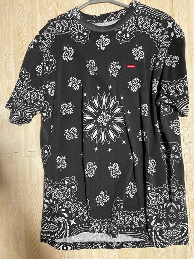 Supreme Small Box Tee "Bandana Black"(21SS)