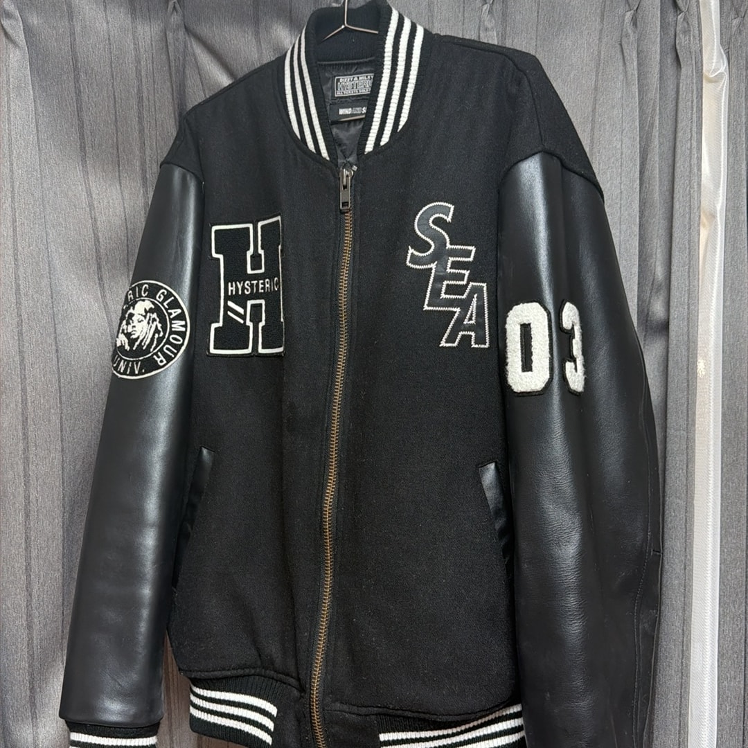 WIND AND SEA x HYSTERIC GLAMOUR Stadium Jumper "Black"