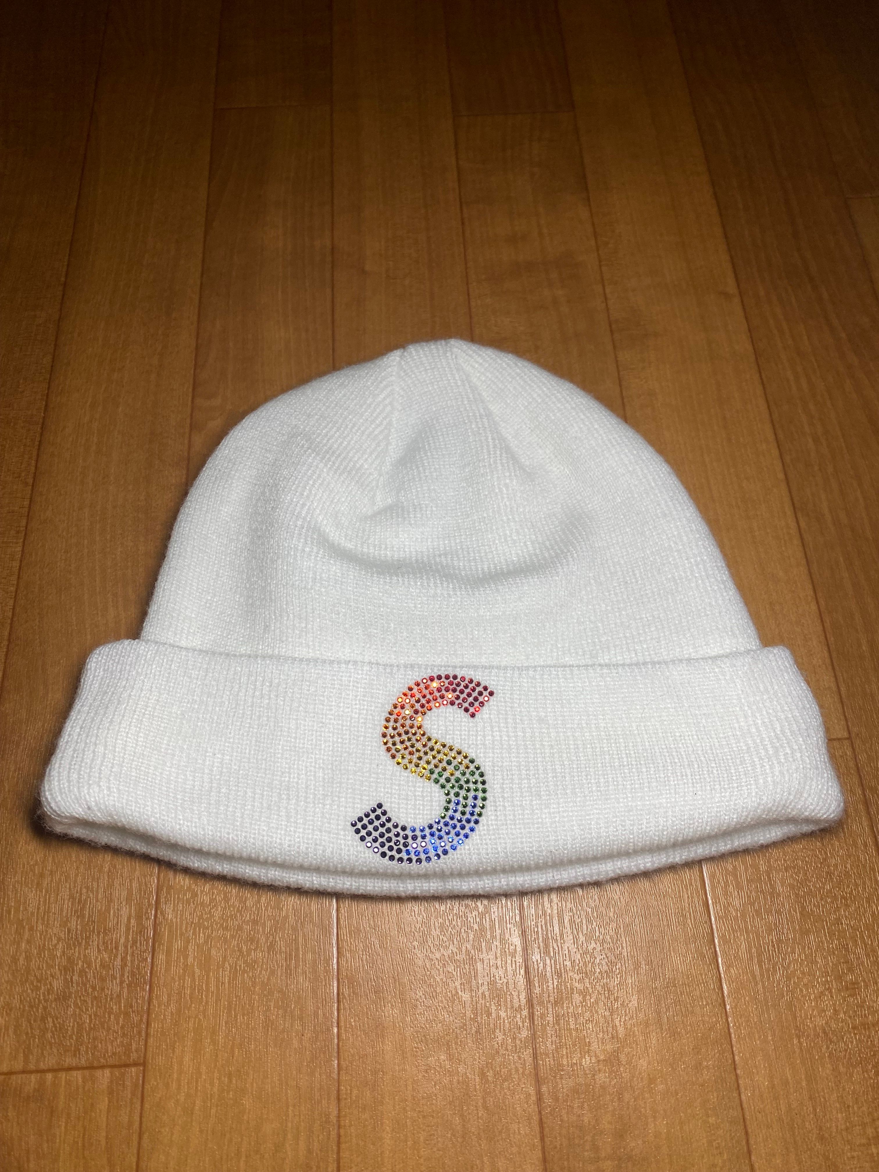 Supreme New Era® Swarovski® S Logo Beanie "White"