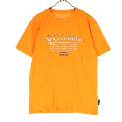 Columbia コロンビア プリント柄 半袖 Tシャツ S オレンジ