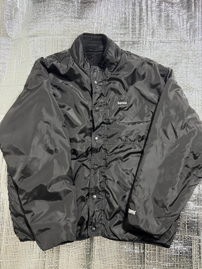 Supreme Geo Reversible WINDSTOPPER Fleece Jacket "Black"