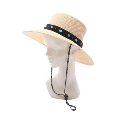 ディオール Dior ハット 帽子 ヘンプ レディース ベージュ系 / マルチカラー 84WLD952G17410556 【中古】