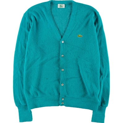 古着 80~90年代 ラコステ LACOSTE IZOD アクリルニットカーディガン USA製 メンズL相当 ヴィンテージ/eaa492772
