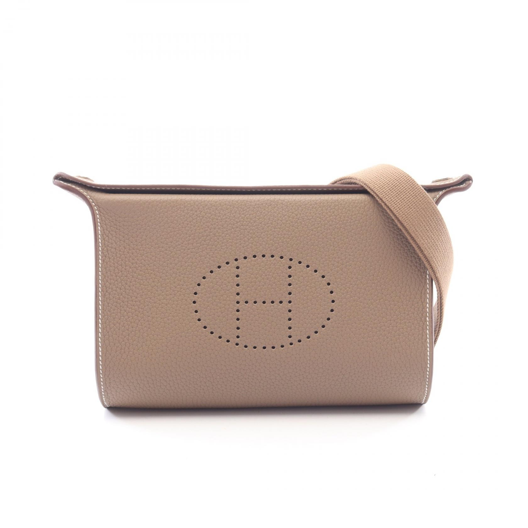 エルメス HERMES ヴィド ポッシュ エトゥープ ショルダーバッグ バッグ レザー トゴ エトゥープ レディース グレー系 【中古】