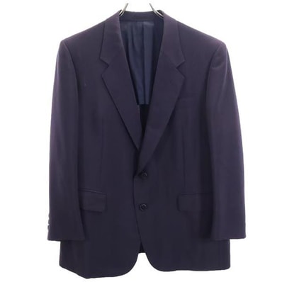 LANVIN ランバン モヘアブレンド テーラードジャケット ST46-54 紺系
