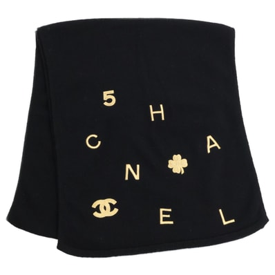 シャネル 【美品】クローバー ココマーク刺繍 カシミヤ
