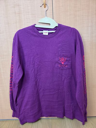 Supreme / SOUTH2 WEST8 L/S Pocket Tee "Purple"