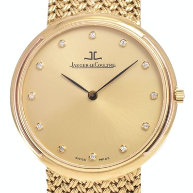 ジャガー・ルクルト JAEGER-LECOULTRE 164.71.79 オデッセイ 12Pダイヤモンド ゴールド 手巻き メンズ 美品 腕時計 O#148667
