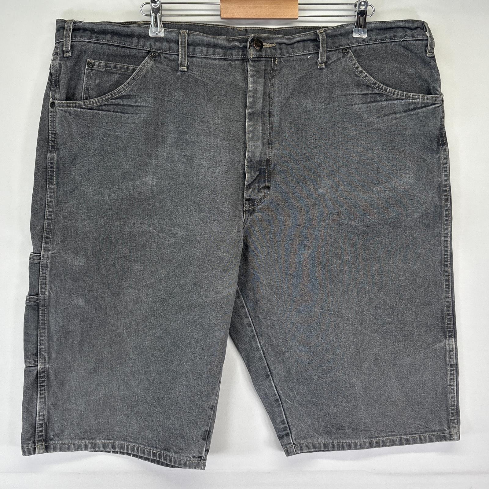 古着 ディッキーズ Dickies ショートパンツ ワーク ペインター 大きいサイズ デニム ハーフ 半ズボン 短パン w44  グレー系 メンズ