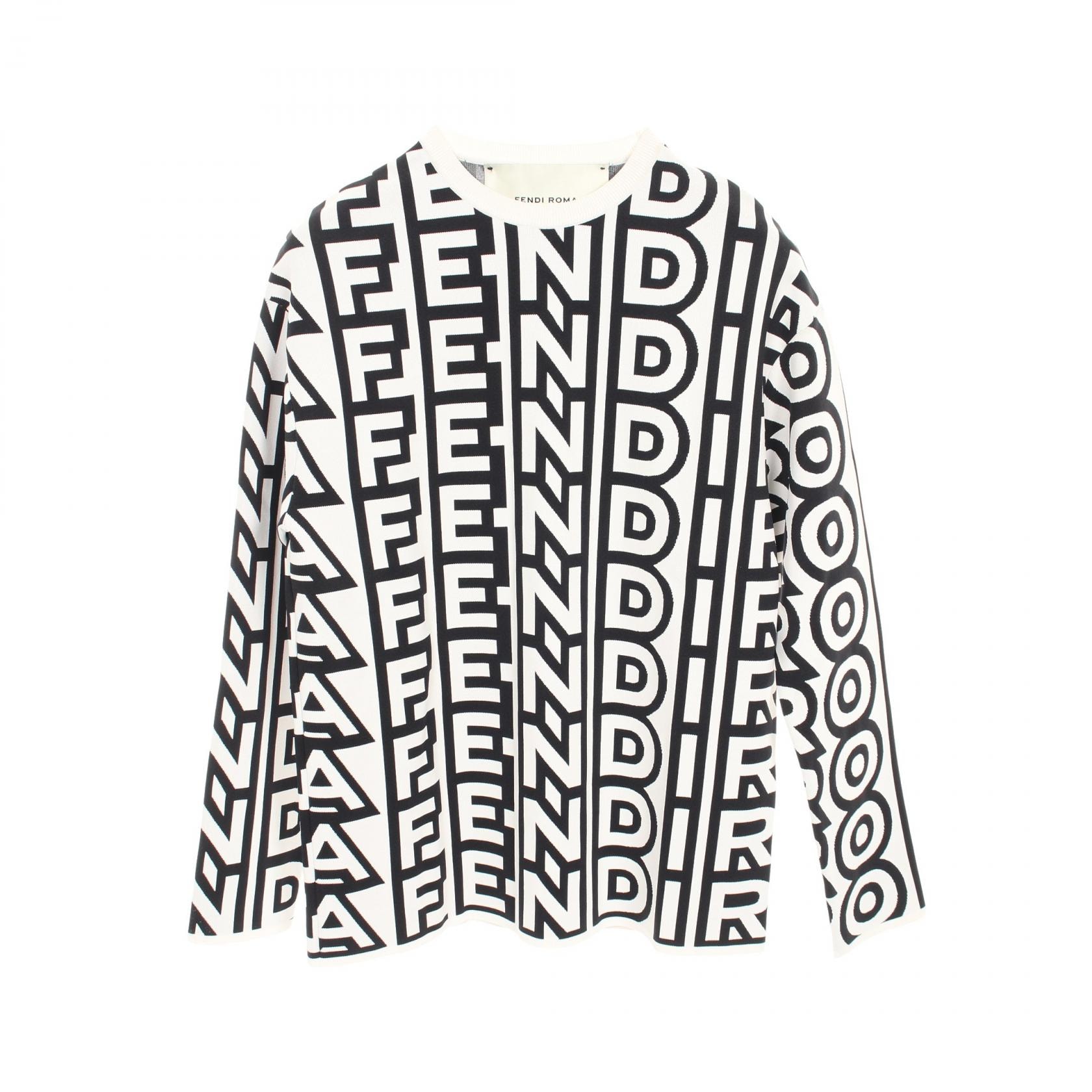 フェンディ FENDI FENDI × MARC JACOBS スウェット 衣料品 トップス レーヨン ナイロン メンズ ホワイト系 / ブラック系 【中古】