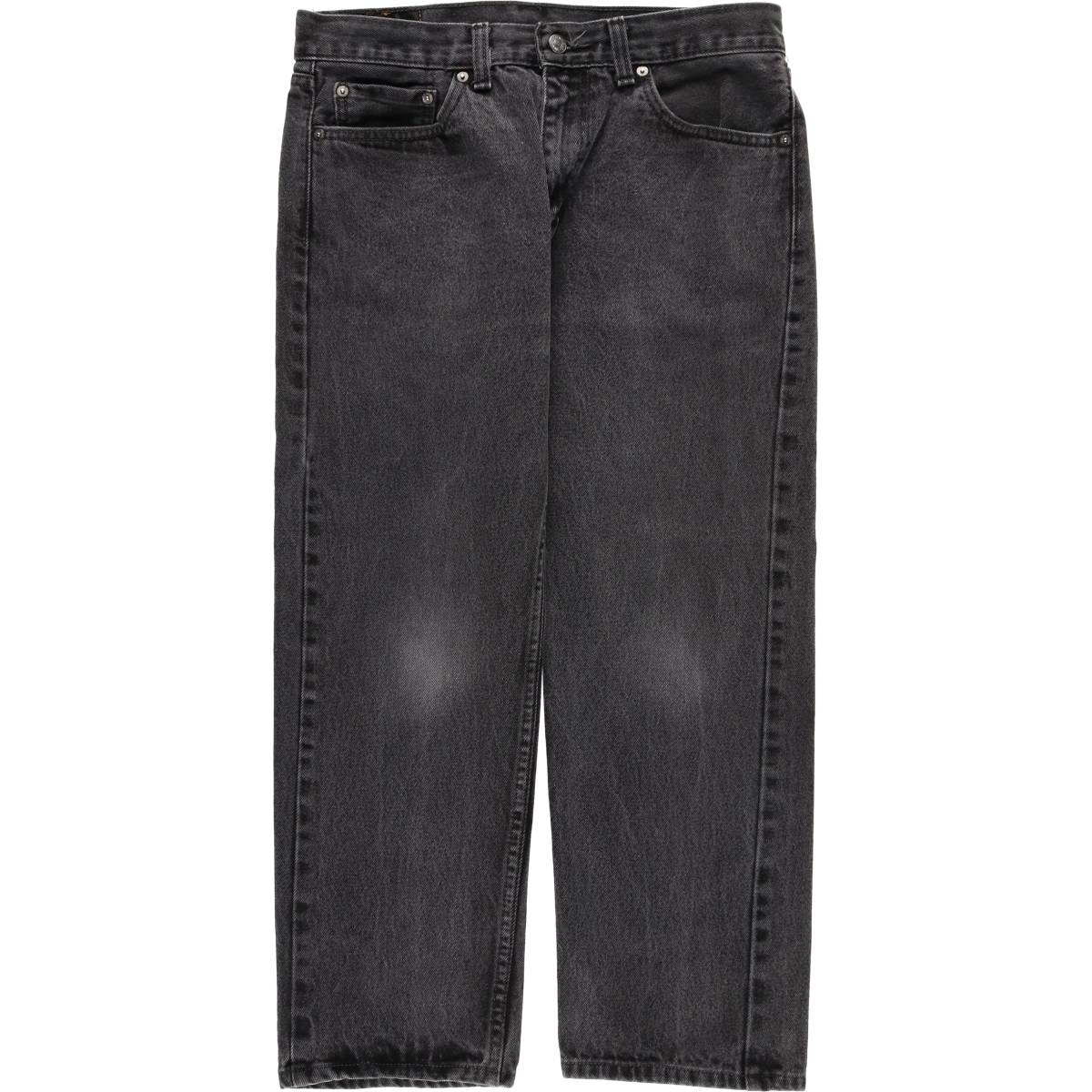 古着 リーバイス Levi's 505 ブラックデニム テーパードデニムパンツ メンズw33相当/eaa597534