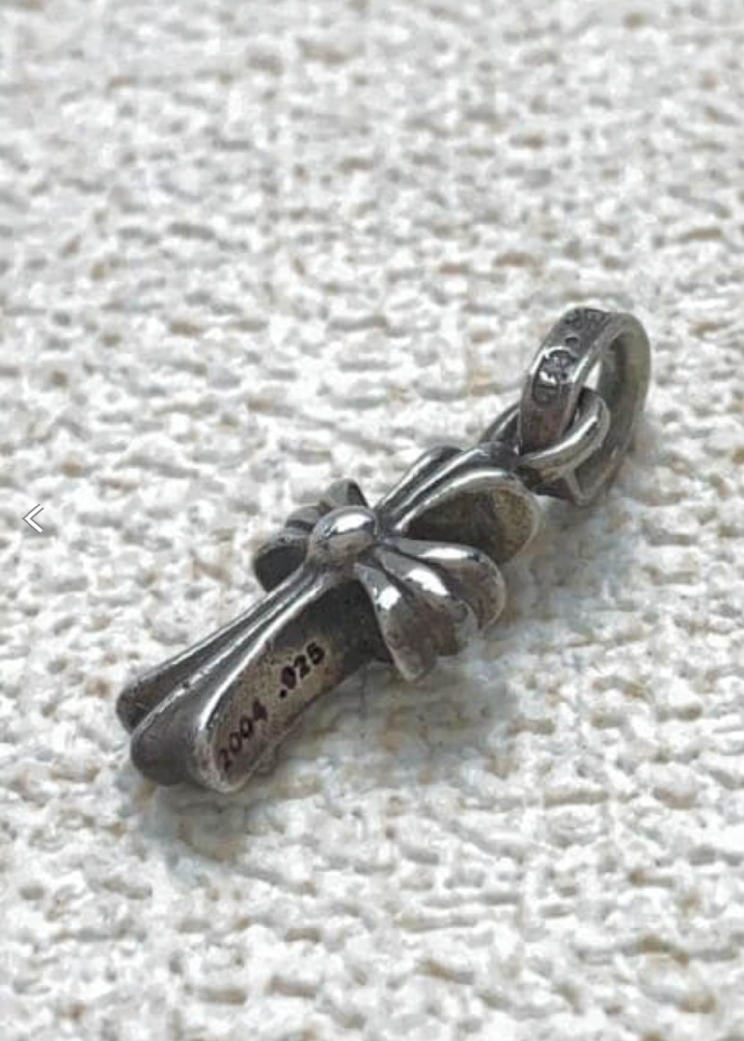 Chrome Hearts CH Cross Baby Fat Charm "Silver"