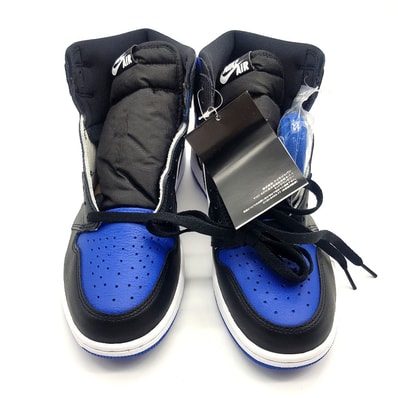 ナイキ NIKE エアジョーダン 1 555088-041 AIR JORDAN 1 RETRO HIGH OG ROYAL TOE スニーカー ブラック×ブルー×ホワイト 未使用