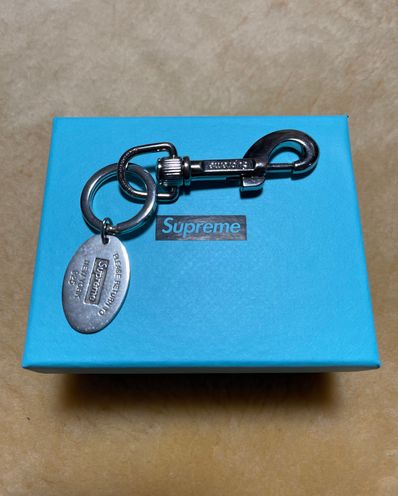 Supreme / Tiffany & Co. Return to Tiffany Oval Tag Keyring "Silver"