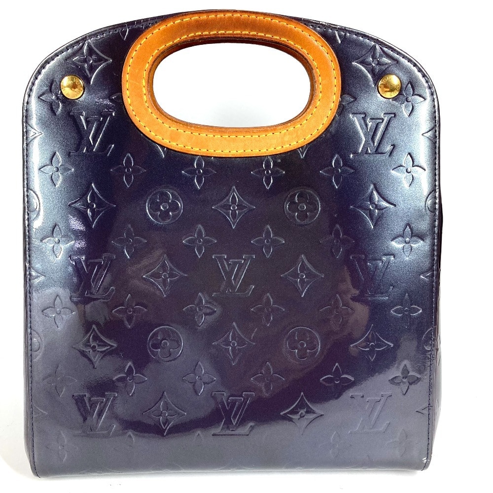 ルイヴィトン LOUIS VUITTON メープルドライブ  M91377 モノグラムヴェルニ カバン トートバッグ ハンドバッグ アンディゴ ブルー