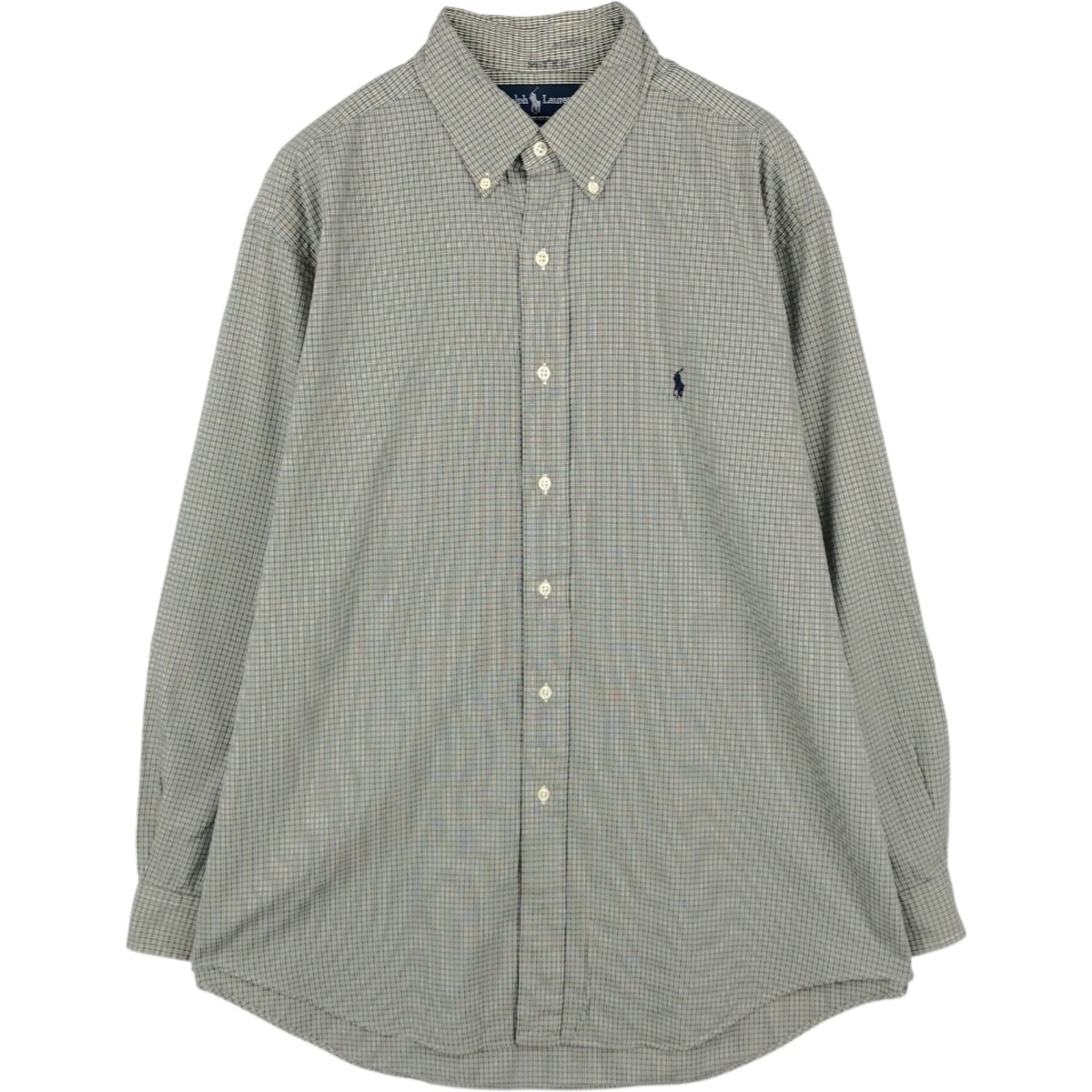 古着 ラルフローレン Ralph Lauren YARMOUTH 長袖 ボタンダウンチェックシャツ メンズL相当/eaa677952