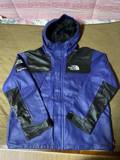 Supreme x The North Face Leather Mountain Parka "Purple"