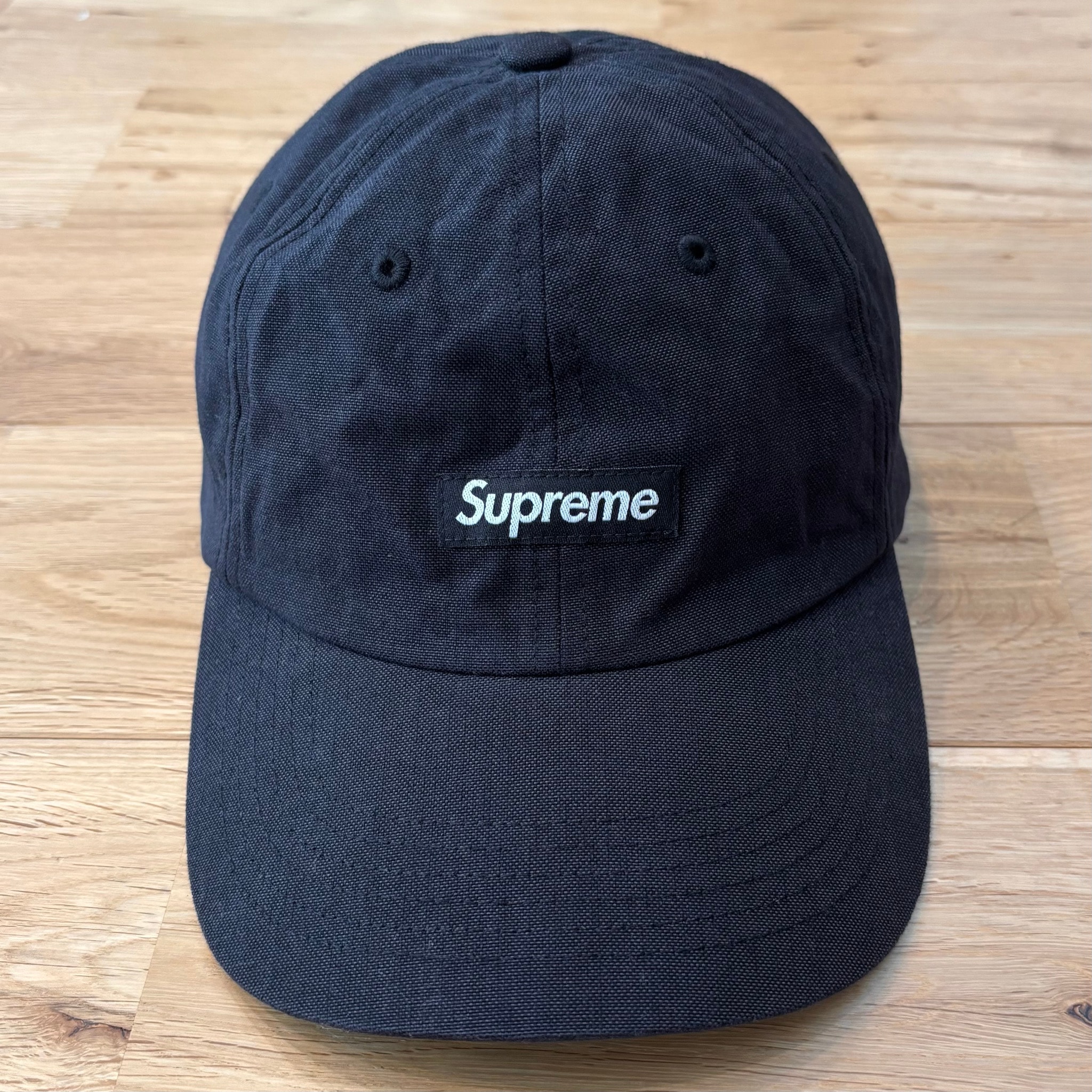 Supreme Brushed Cordura Small Box 6-Panel "Black"